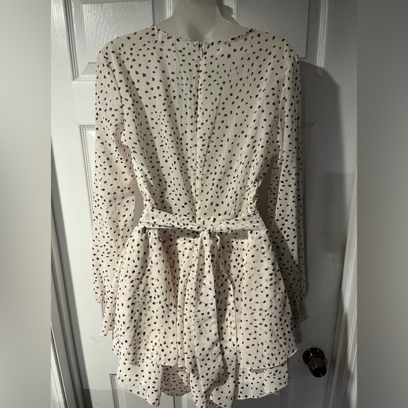 B&W Polka Dot Stylish dress - Picture 2 of 8